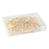 50Pcs 5 Style Glass & Alloy Pendant Decorations HJEW-FS00076-8