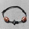 Waxed Polyester Cord Bracelets BJEW-WH00016-04-1