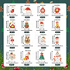  32Pcs 16 Styles Christmas Theme Alloy Enamel Pendants ENAM-TA0001-64-14