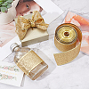 Sparkle Wired Edge Polyester Ribbon OCOR-WH0071-026A-5