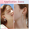 20Pcs Brass Stud Earring Findings KK-SC0008-01S-5