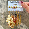 Alloy & Plastic Pearl Earring Sets WG01624-13-1