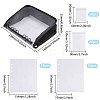Transparent PVC Jewelry Organizer Storage Zipper Books ABAG-WH0063-114-2