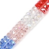Electroplate Glass Beads Strands EGLA-B011-04B-01-1