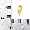 Brass Micro Pave Clear Cubic Zirconia Peg Bails Pendants KK-L219-02G-3