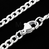 Spray Painted 201 Stainless Steel Curb Chain Necklaces NJEW-R258-01A-3
