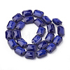 Opaque Solid Color Glass Beads Strands GLAA-N032-04F-2
