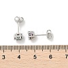 925 Sterling Silver Moissanite Rhinestone Stud Earrings EJEW-U042-05P-01-3