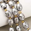 Electroplated Natural Druzy Geode Crystal Beads Strands G-F833-O01-01D-1
