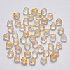 Transparent Spray Painted Glass Beads GLAA-R211-02-E01-1