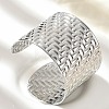 304 Stainless Steel Cuff Bangles for Women BJEW-Z096-05P-1