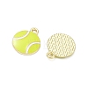 Tennis Alloy Enamel Pendants AL-CBA292F-02A-G-2