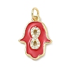 Brass Micro Pave Cubic Zirconia Pendants KK-H255-09G-04-1
