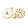 Brass Enamel Pendants KK-CJC12A6-01A-G-2