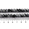 Natural Snowflake Obsidian Beads Strands G-K380-A12-01-5