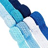 14M 7 Style Blue Series Elastic Crochet Headband Ribbon OCOR-BC0005-36-1