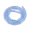 Electroplate Imitation Jade Glass Beads Strands LS-EGLA-Q132-02A-A02-2