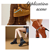 4Pcs 2 Styles Heart Wing Zinc Alloy Charm with Synthetic Turquoise Beads Boot Strap Chains BJEW-FH00002-5