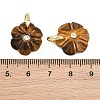 Natural Tiger Eye Pendants GG-NH0016-01G-07-3