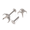 304 Stainless Steel Prong Earring Settings SA-CBA8B85-11E-02-3