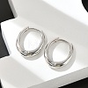 Brass Huggie Hoop Earrings EJEW-C502-11P-3