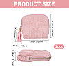 Velvet Jewelry Storage Zipper Bags with Tassel ABAG-WH0045-76-2