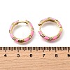 Brass Micro Pave Clear Cubic Zirconia Huggie Hoop Earrings EJEW-H121-22G-05-3