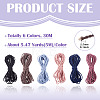 30M 6 Colors Polyester Elastic Cords EC-TA0001-07D-4