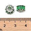 Rack Plating Platinum Brass Micro Pave Cubic Zirconia Beads KK-Q795-02A-P-3