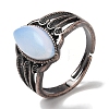 Opalite Horse Eye Adjustable Rings RJEW-K271-05R-15-2