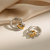 304 Stainless Steel Hoop Dangle Earrings for Women DP9089-2-1