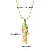 Ocean 304 Stainless Steel Enamel Pendant Necklaces WG71C62-04-1
