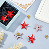 6Pcs Star Alloy Lapel Pin Backs for Backpack Clothes JEWB-FH0003-07C-4