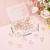 40Pcs 2 Colors 201 Stainless Steel Linking Rings STAS-SC0004-54-6