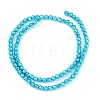 Baking Paint Electroplated Synthetic Non-magnetic Hematite Beads Strands G-H072-A01-01B-2