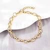 304 Stainless Steel Cable Chains Bracelet & Necklace Jewelry Sets SJEW-L199-01G-3
