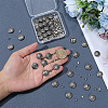 40 Sets Alloy Coin Screw Rivet FIND-PH0060-32AS-3