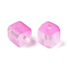 Frosted Glass Beads with Golden Glitter Powder X1-DGLA-NH001-8mm-01H-2