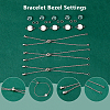 20Pcs 304 Stainless Steel Slider Cable Chain Slider Bracelet Makings DIY-DC00001-6