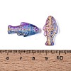 Baking Paint Transparent Glass Beads DGLA-N018-22B-2