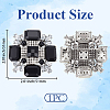 1Pc Tibetan Style Alloy Rhinestone Brooches JEWB-SP0001-16B-2