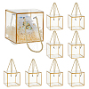 Gold Edged Transparent Plastic Packing Boxes CON-WH0107-113A-1