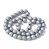 Electroplated Synthetic Non-magnetic Hematite Beads Strands G-S382-01D-4