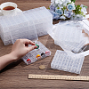 12 Bags Transparent Plastic Empty Sewing Thread Bobbins CON-WA0001-10-3