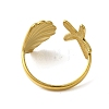 Ocean Beach Series 304 Stainless Steel Cuff Ring RJEW-Q820-02F-3