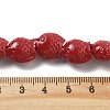 Synthetic Coral Carved Beads Strands CORA-C003-13B-02-4