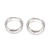 Tarnish Resistant 304 Stainless Steel Huggie Hoop Earrings EJEW-G272-02-14mm-P-1