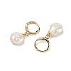Natural Pearl Leverback Earrings EJEW-JE06877-01-2