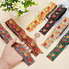 6 Yards 6 Color Autumn Double-Sided Printed Polyester Ribbon OCOR-BC0005-37-3