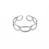 Non-Tarnish 304 Stainless Steel Open Oval Wrap Cuff Ring for Women RJEW-S405-192P-1